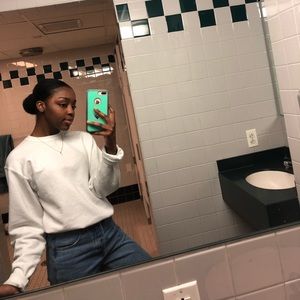 White champion pull over (from Urban outfitters)